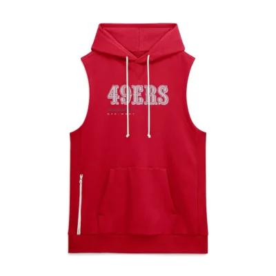San Francisco Sideline 49ers Sleeveless Hoodie