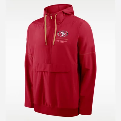 San Francisco 49ers 2026 Sideline Anorak Hooded Jacket