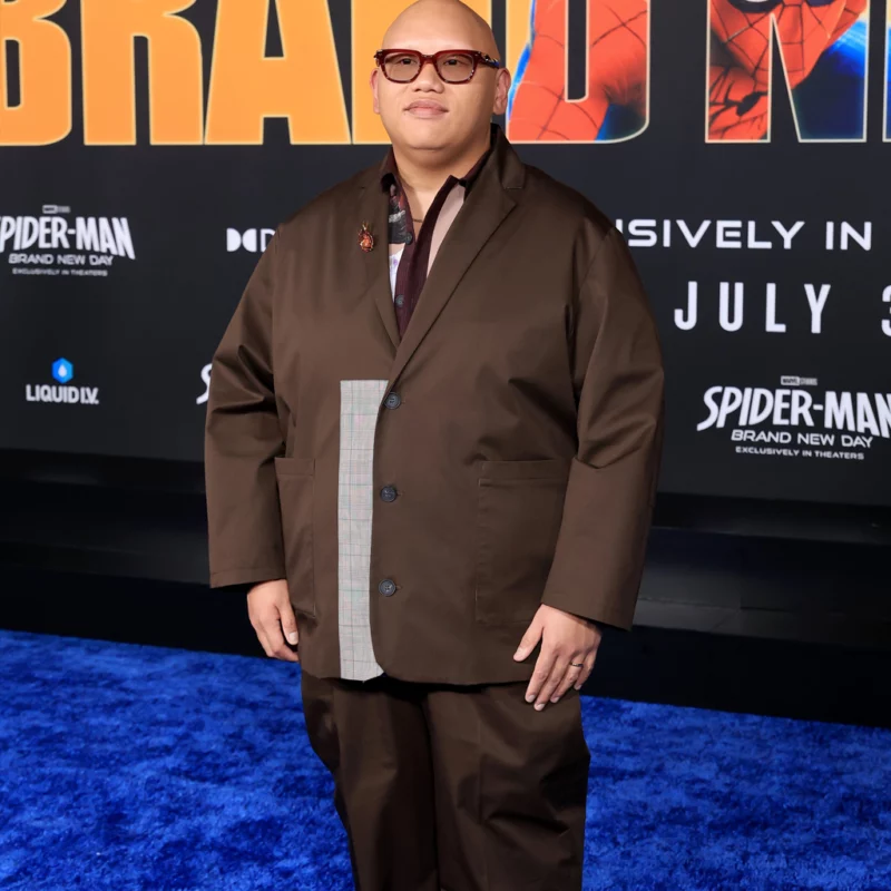 Spider Man Brand New Day Premiere LA 2026 Jacob Batalon Suit