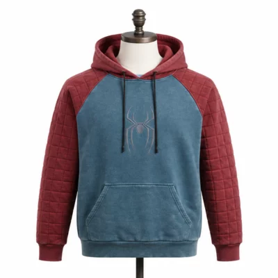 Spider-Man Quilted Sleeve Raglan Hoodie