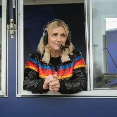 Ted Lasso S04 Rebecca Lowe Stripes Jacket