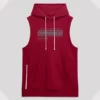 Washington Commanders Sideline Sleeveless Burgundy Hoodie