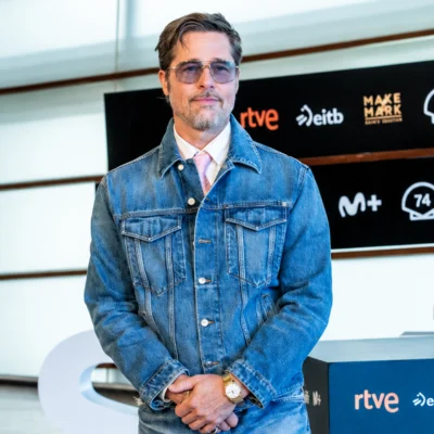 Spain Film Festival Brad Pitt Denim Jacket