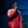 God We Trust Tour Asake Red Leather Jacket
