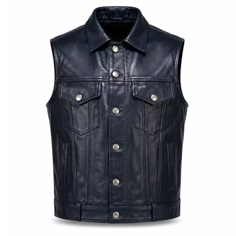 God We Trust Tour Asake Leather Vest