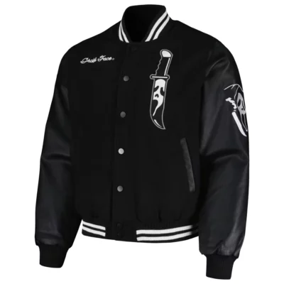 Halloween Ghost Face Varsity Jacket