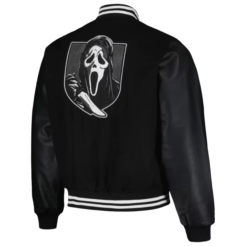 Halloween Ghost Face Varsity Jacket