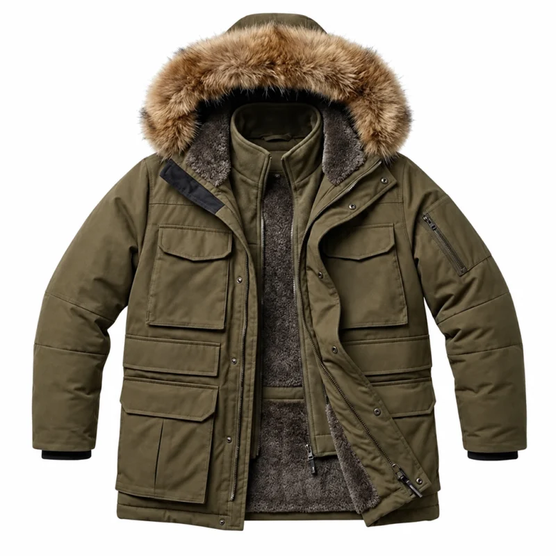 Heart of the Beast Brad Pitt Parka Jacket