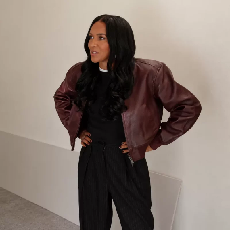 Honest Renovations S04 Lizzy Mathis Burgundy Jacket