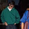 London Jacob Elordi windbreaker Green Jacket