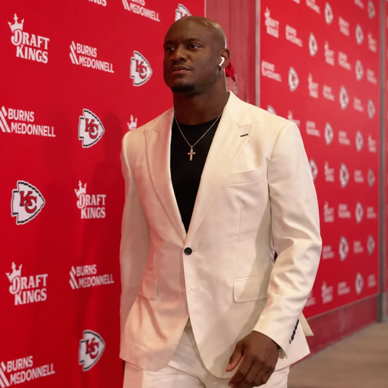 Kansas City Chiefs Kenneth Walker III White Blazer