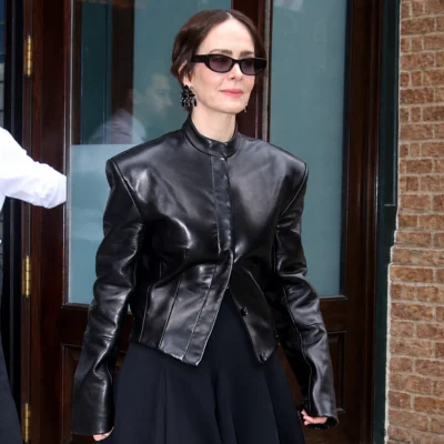 NYC Sarah Paulson Leather Jacket