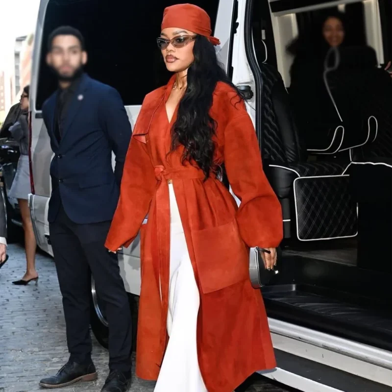 NY Fashion Week Teyana Taylor Coat