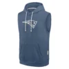 New England Patriots Sleeveless Blue Hoodie