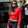 NY Fashion Week Ella Hunt Red Jacket