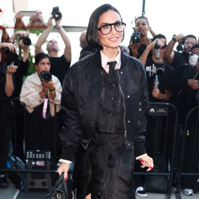 NY Fashion Week Demi Moore Jacket