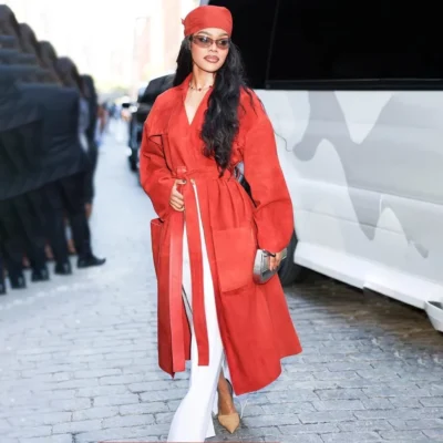 NY Fashion Week Teyana Taylor Coat