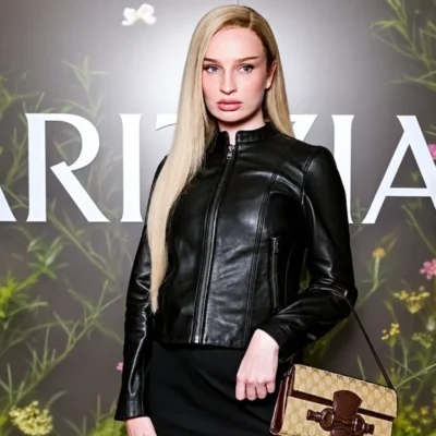 NY Fashion Week Kim Petras Jacket