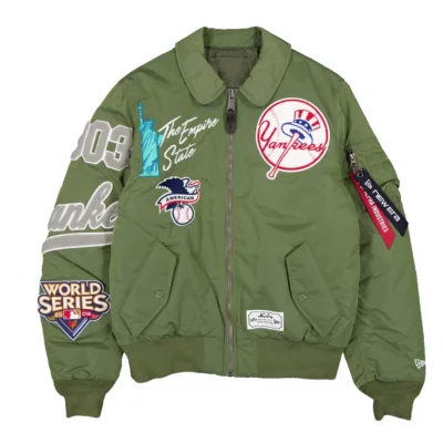 Yankees MA-1 Flight Green Jacket