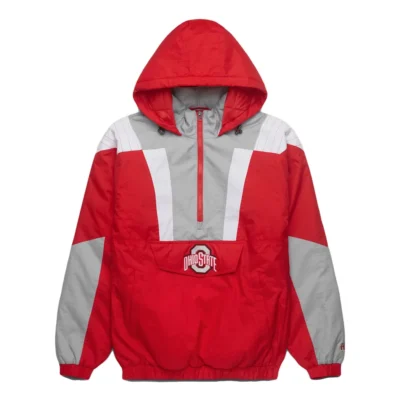 Ohio State Half Zip Red Jacket