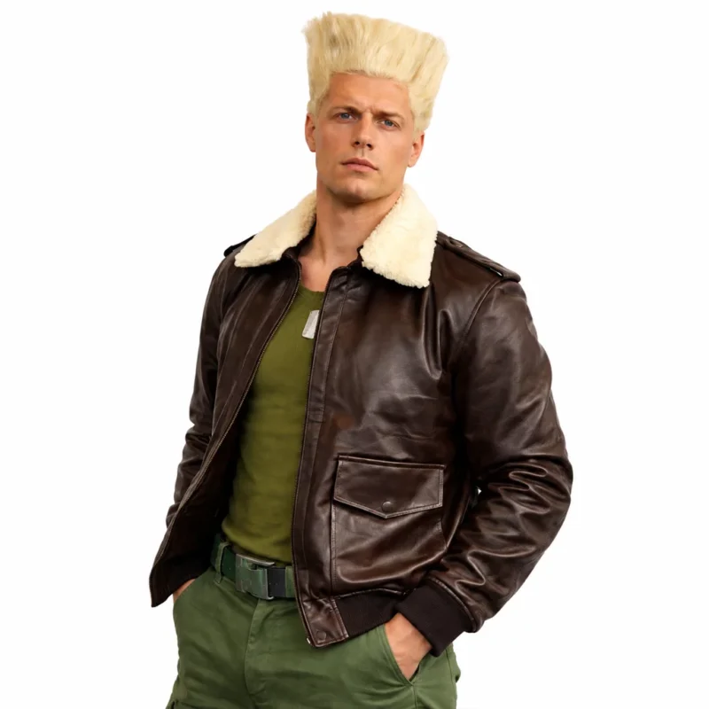 Street Fighter Cody Rhodes Leather Jacket