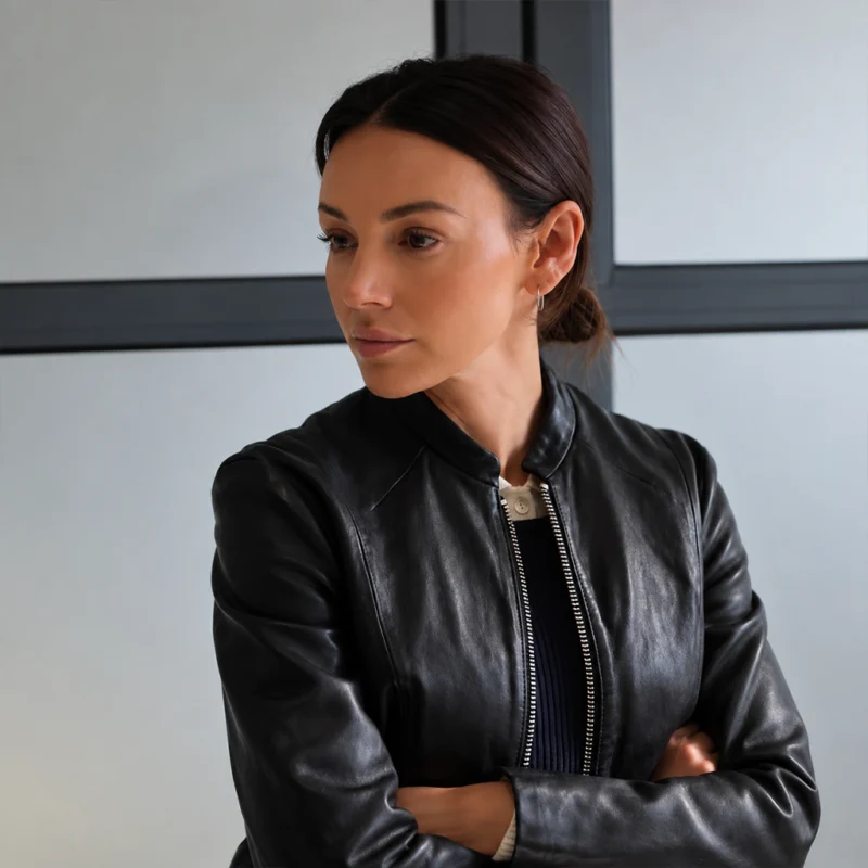 The Blame 2026 Michelle Keegan Black Jacket