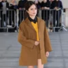 London BBC Studios Jenna Ortega Coat