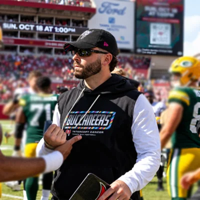 Buccaneers Baker Mayfield Sleeveless Hoodie