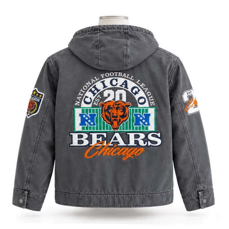 Chicago Bears Bomber Hooded Jacket