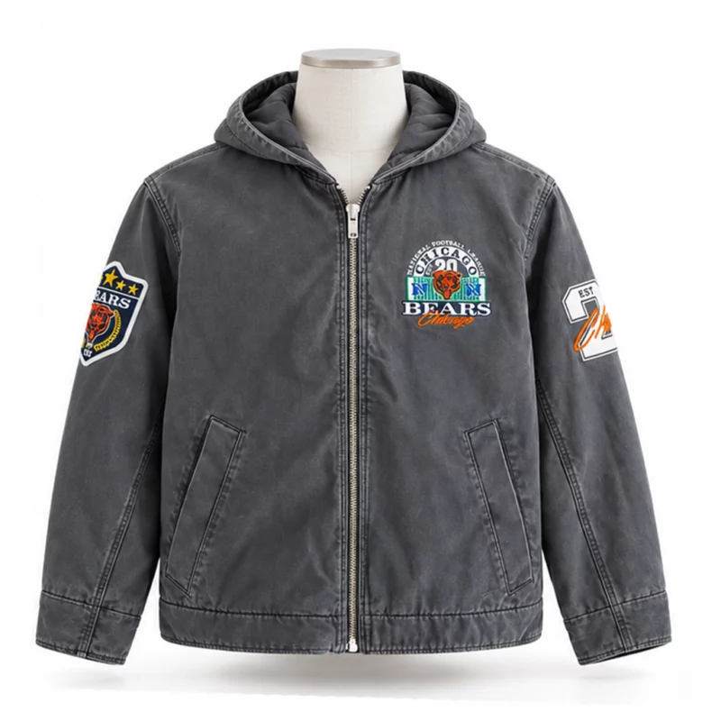 Chicago Bears Bomber Hooded Jacket