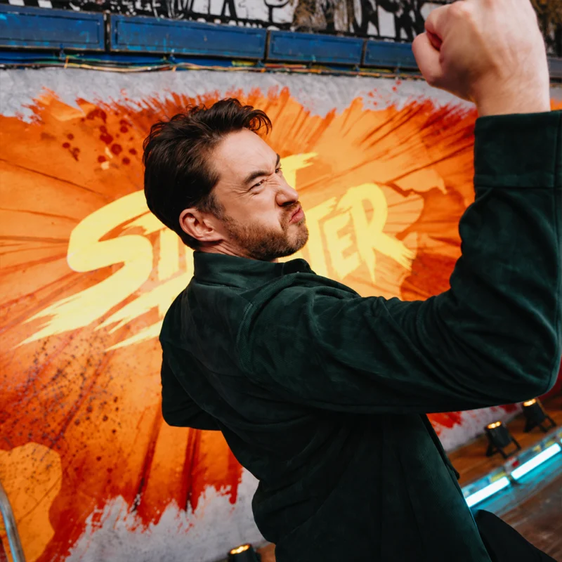 Photocall Street Fighter 2026 Andrew Koji Jacket