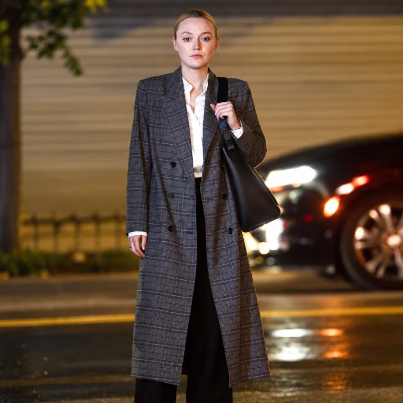 NYC Foxglove Dakota Fanning Coat