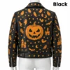 Halloween Pumpkin Biker Jacket
