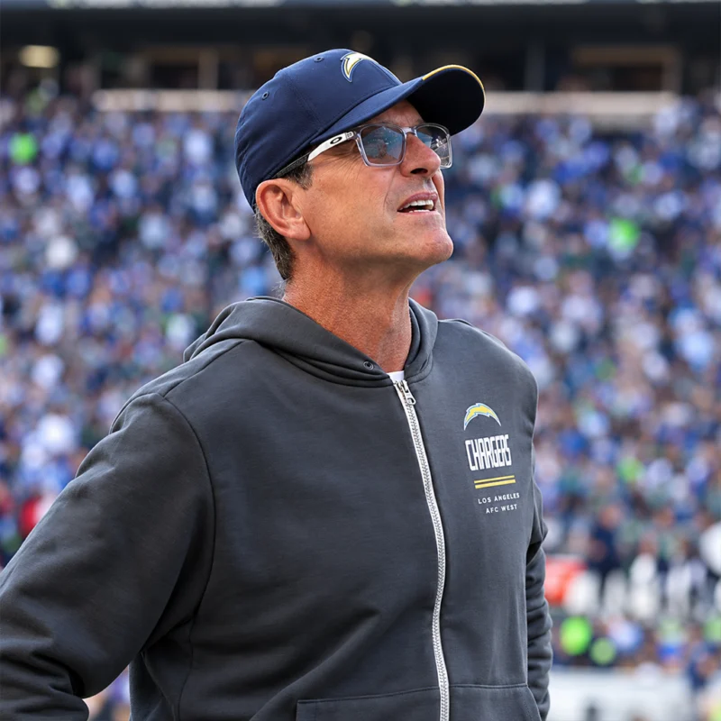 LA Chargers 2026 Jim Harbaugh Hooded Jacket