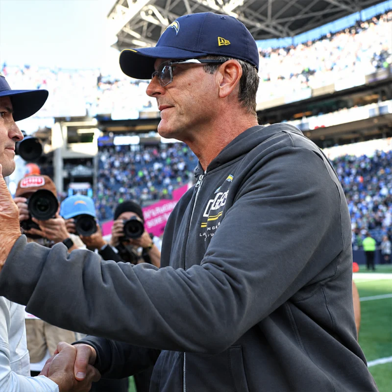 LA Chargers 2026 Jim Harbaugh Hooded Jacket