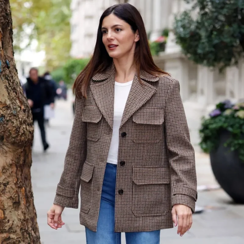 London 2026 Monica Barbaro Coat