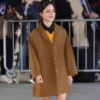 London BBC Studios Jenna Ortega Coat