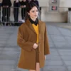 London BBC Studios Jenna Ortega Coat