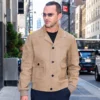 NYC Nicholas Hoult Suede Jacket