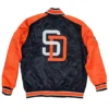 Padres Starter Full Snap Bomber Jacket