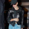 Paris FW Hailey Bieber Jacket