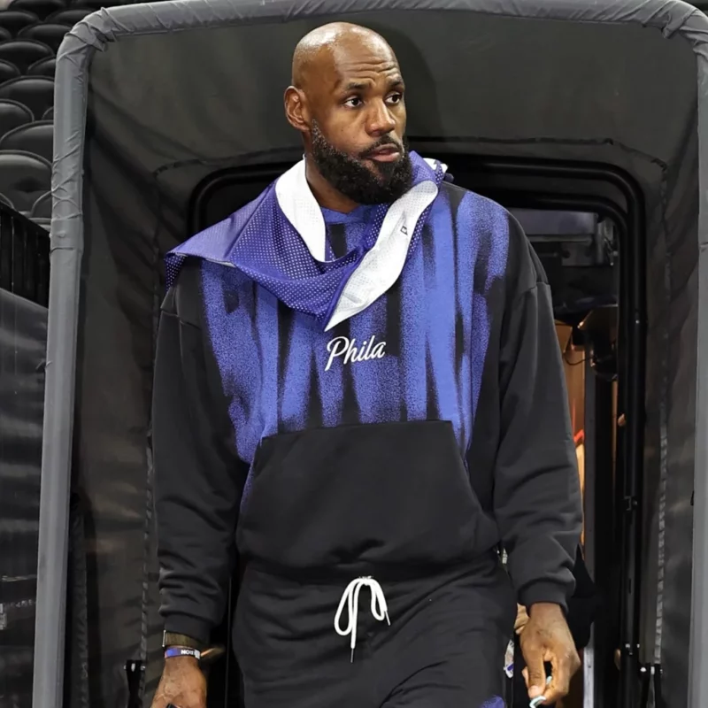 Philadelphia 76ers 2026 LeBron James Practice Hoodie