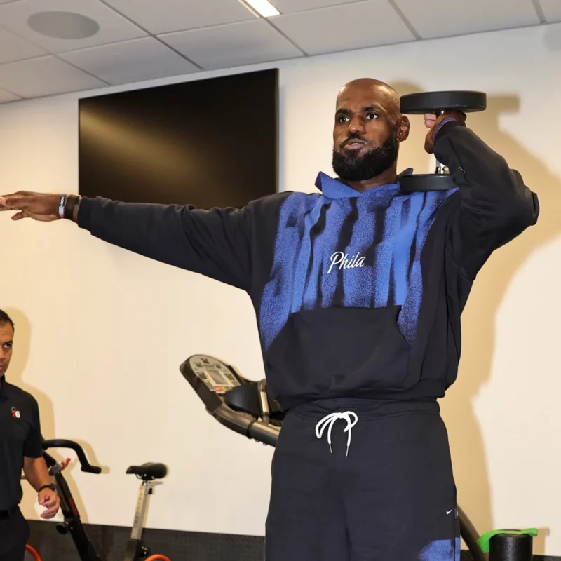 Philadelphia 76ers 2026 LeBron James Practice Hoodie