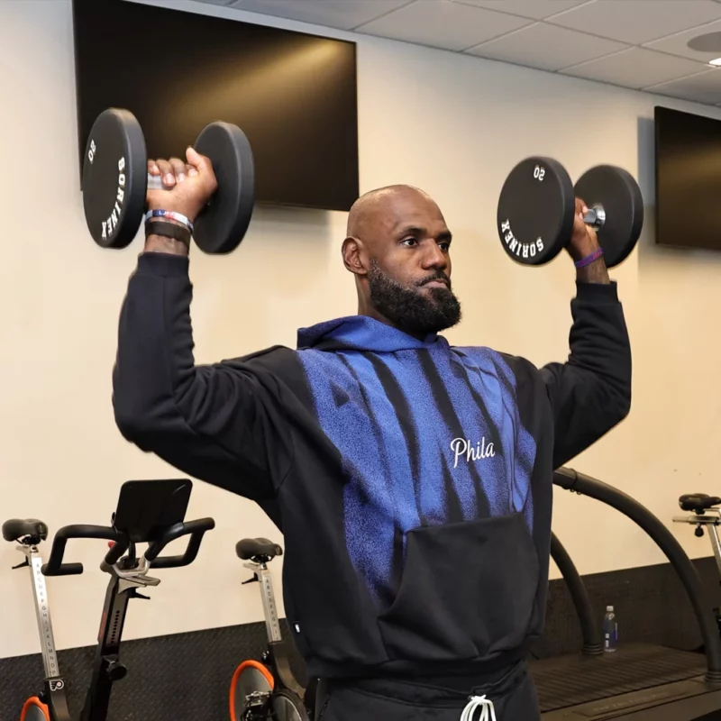 Philadelphia 76ers 2026 LeBron James Practice Hoodie