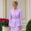 The Crown S5 Princess Diana Purple Coat