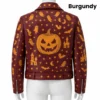 Halloween Pumpkin Biker Jacket