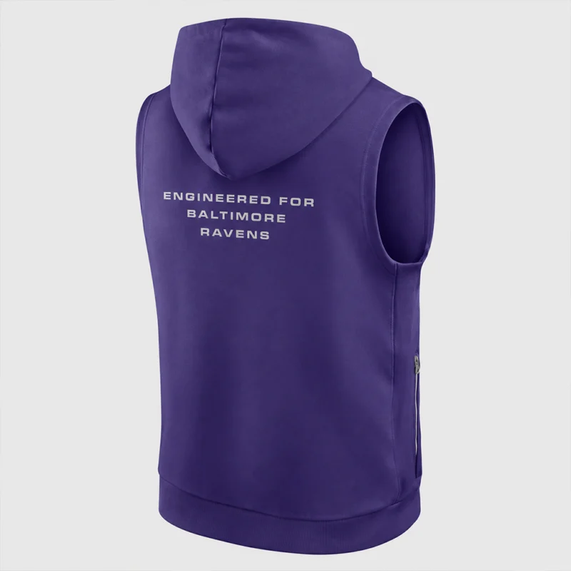 Preseason Baltimore Ravens Jesse Minter Sleeveless Hoodie