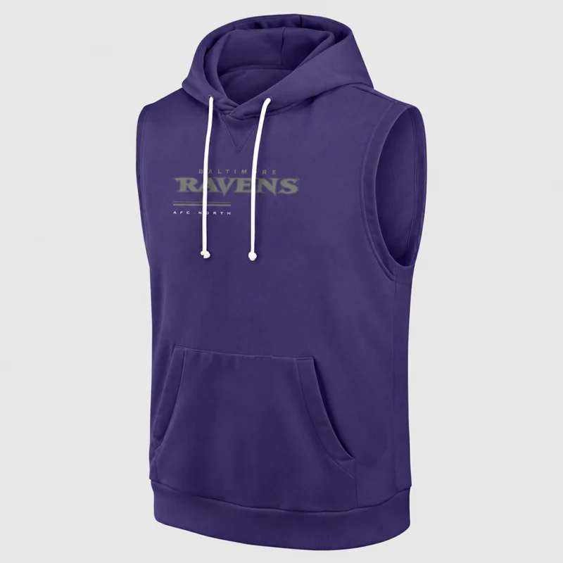 Preseason Baltimore Ravens Jesse Minter Sleeveless Hoodie