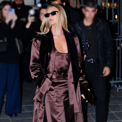 Paris FW Rosie Huntington Whiteley Coat