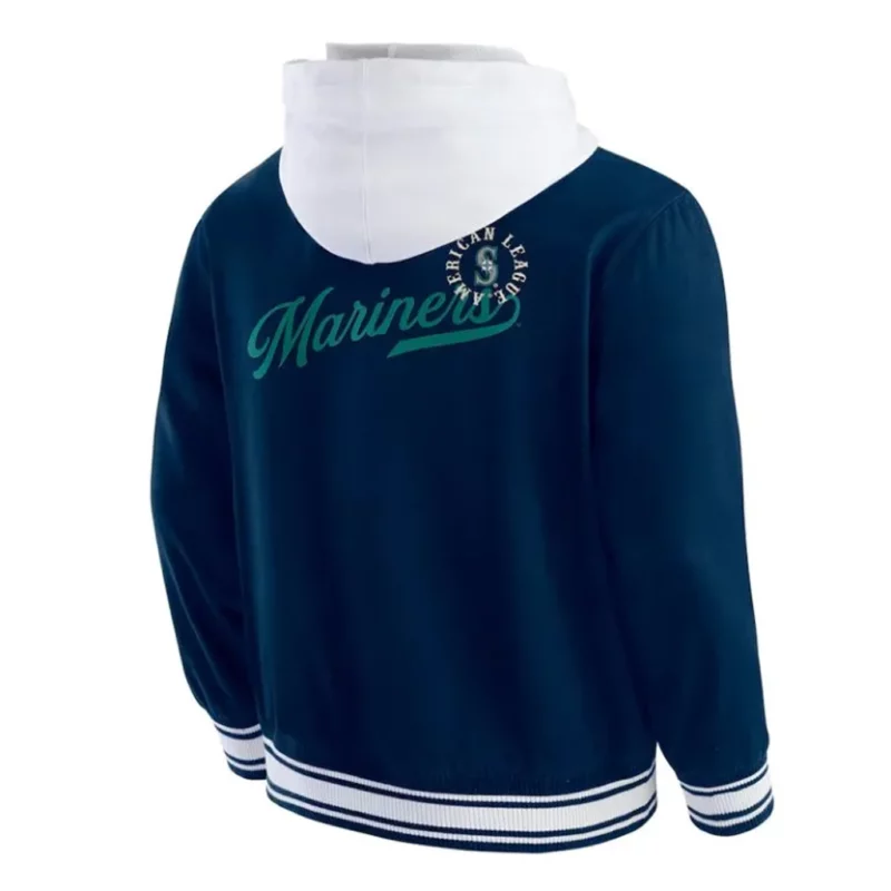 Seattle Mariners Blue Hooded Jacket
